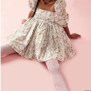 FREE PEOPLE Fairytale Pointelle Tights Pink Size OS NWT